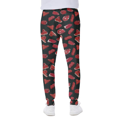 Red Meat Pattern Print Scuba Joggers