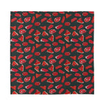 Red Meat Pattern Print Silk Bandana