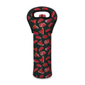 Red Meat Pattern Print Single Neoprene Wine Tote