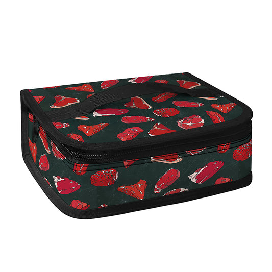 Red Meat Pattern Print Small Lunch Bag