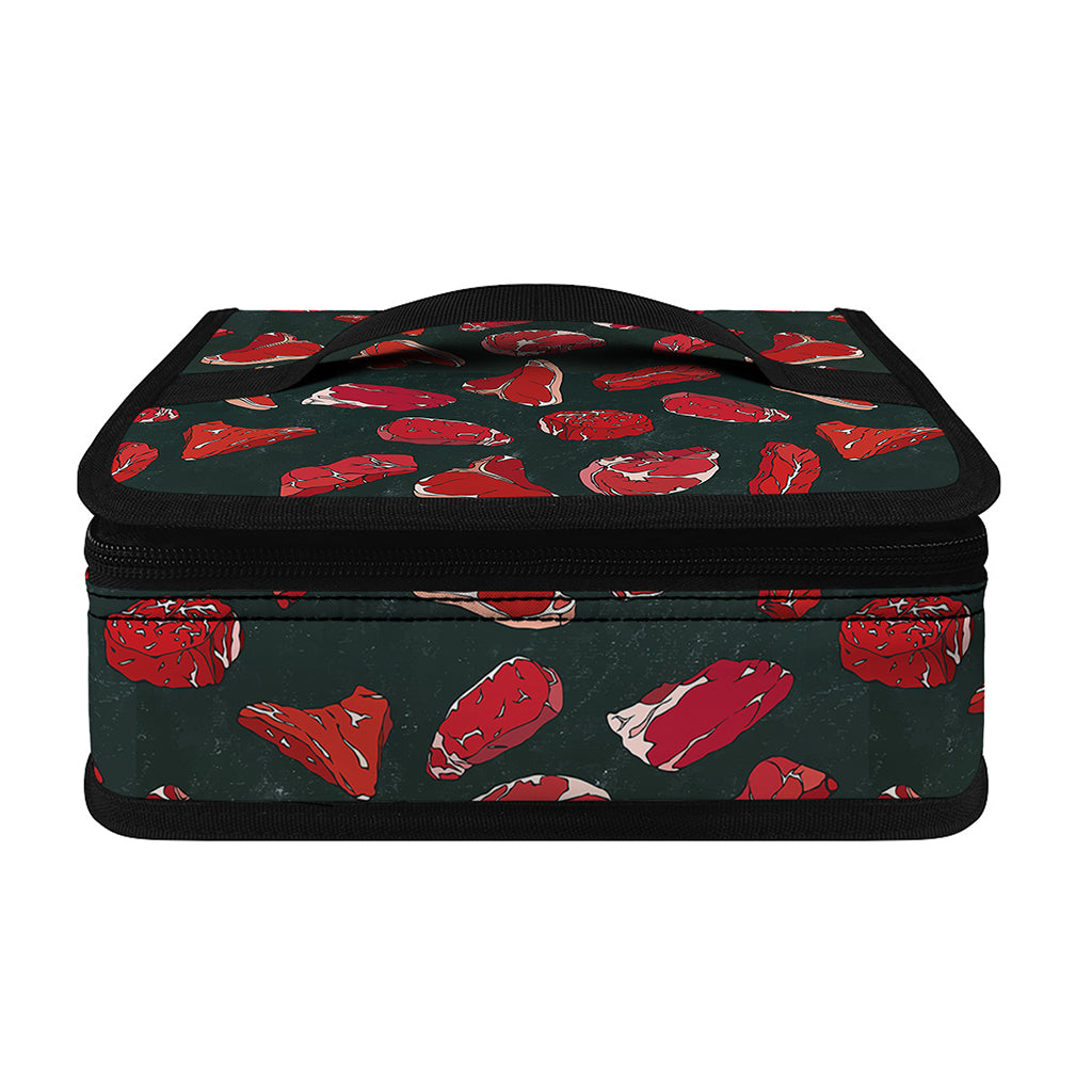 Red Meat Pattern Print Small Lunch Bag