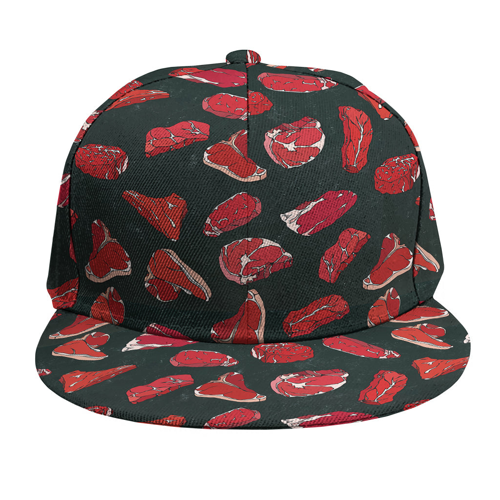 Red Meat Pattern Print Snapback Cap