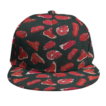 Red Meat Pattern Print Snapback Cap