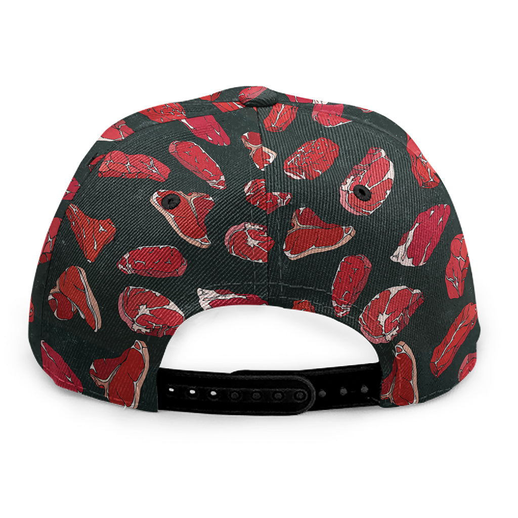 Red Meat Pattern Print Snapback Cap