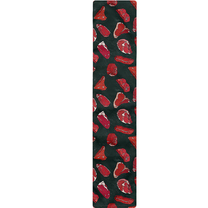 Red Meat Pattern Print Table Runner