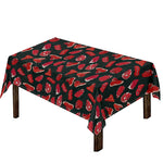 Red Meat Pattern Print Tablecloth