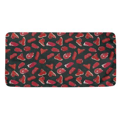 Red Meat Pattern Print Towel
