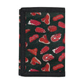 Red Meat Pattern Print Trifold Wallet