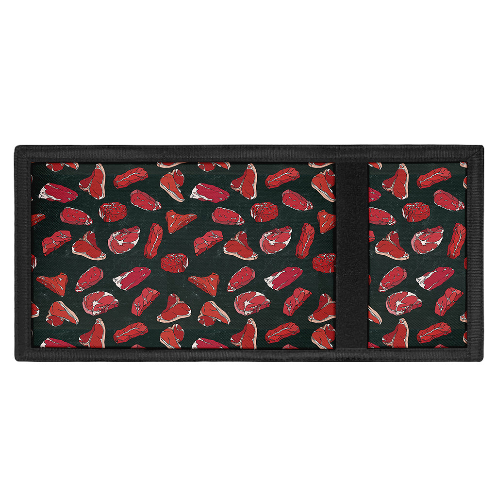 Red Meat Pattern Print Trifold Wallet