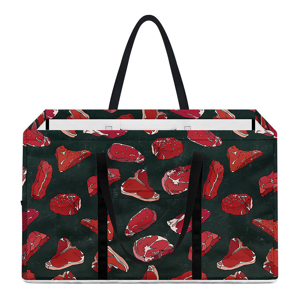 Red Meat Pattern Print Utility Tote Bag