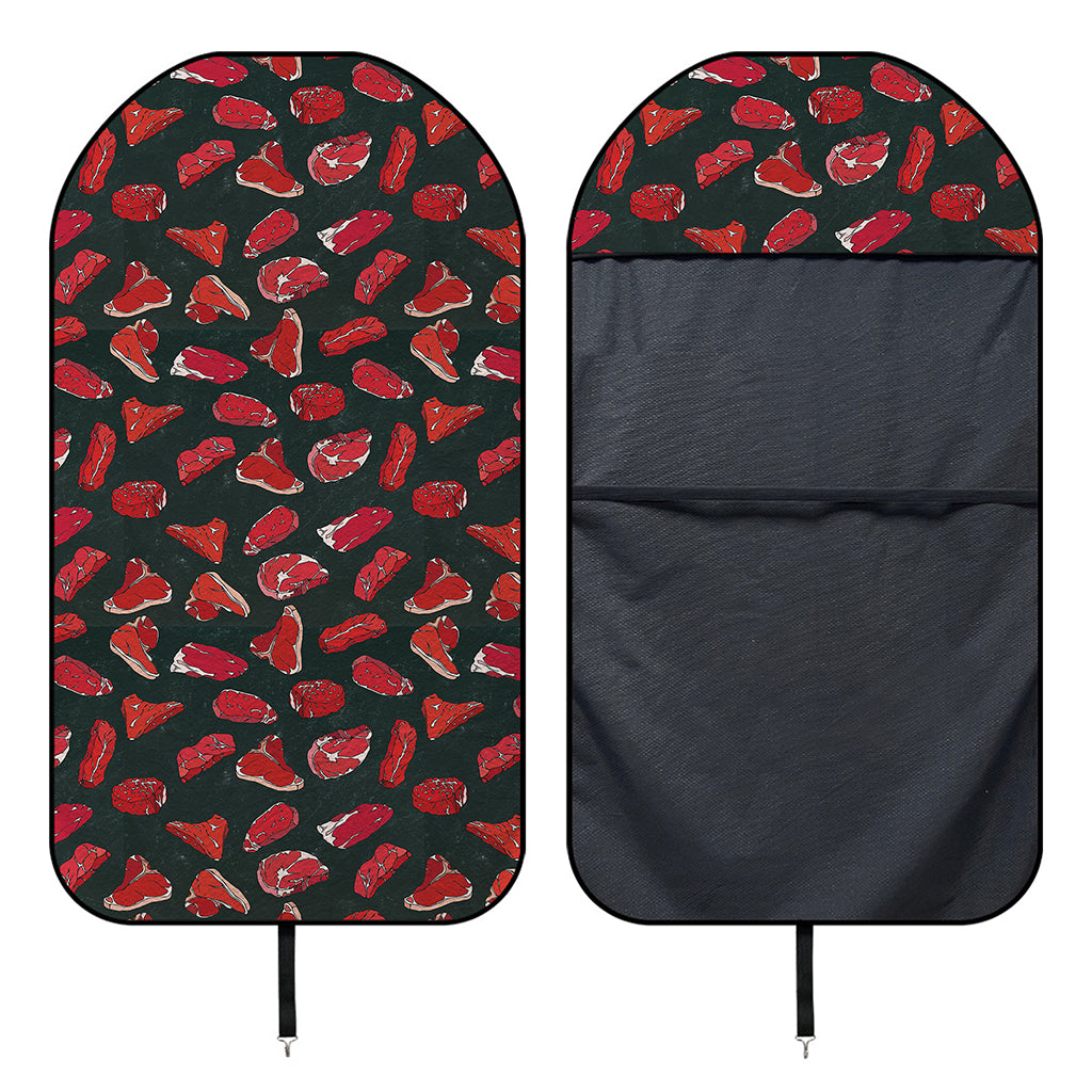 Red Meat Pattern Print Waterproof Car Seat Cover