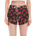 Red Meat Pattern Print Women's Split Running Shorts