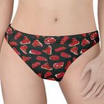 Red Meat Pattern Print Women's Thong