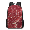 Red Meat Print 17 Inch Backpack