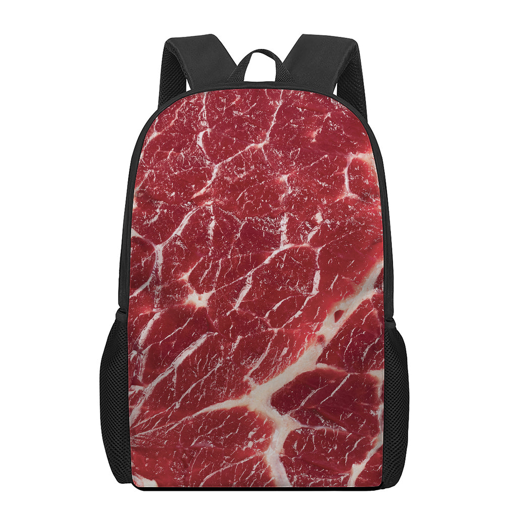 Red Meat Print 17 Inch Backpack