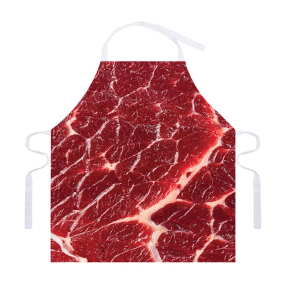 Red Meat Print Adjustable Apron