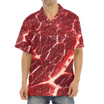 Red Meat Print Aloha Shirt