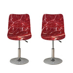 Red Meat Print Bar Stool Covers