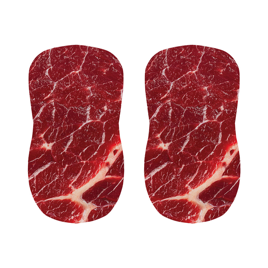 Red Meat Print Bar Stool Covers