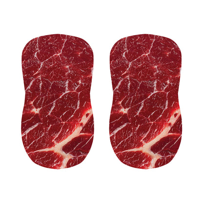 Red Meat Print Bar Stool Covers