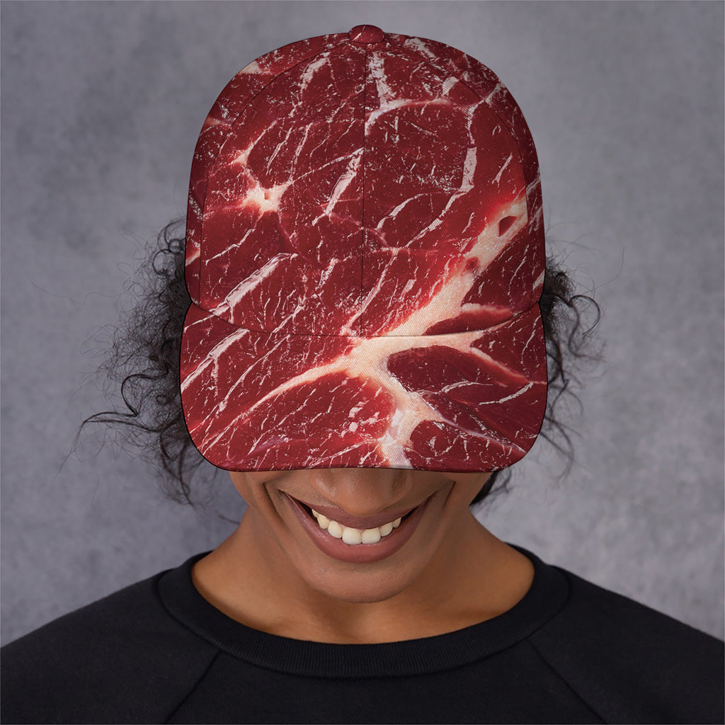 Red Meat Print Baseball Cap