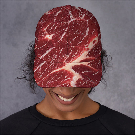 Red Meat Print Baseball Cap