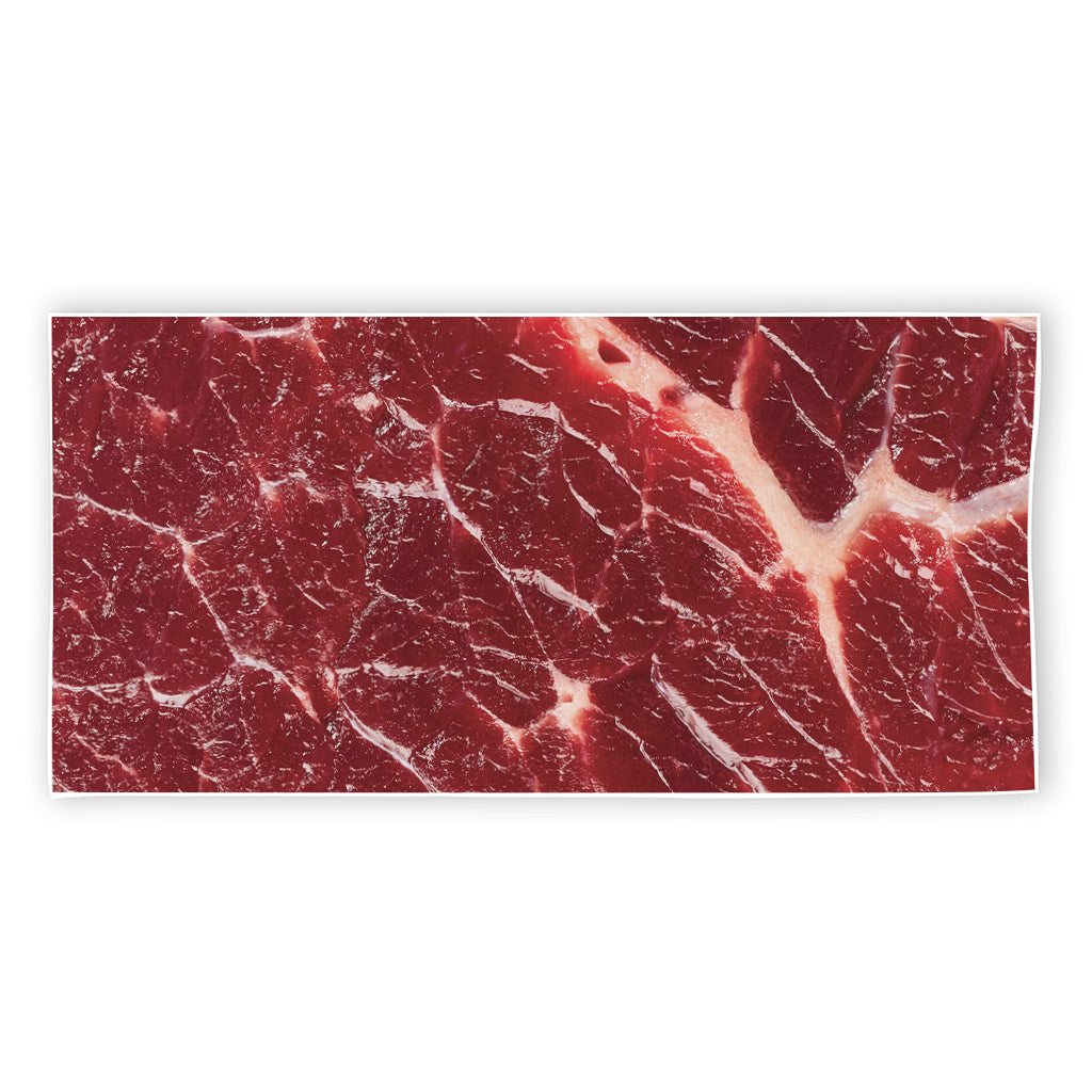 Red Meat Print Beach Towel