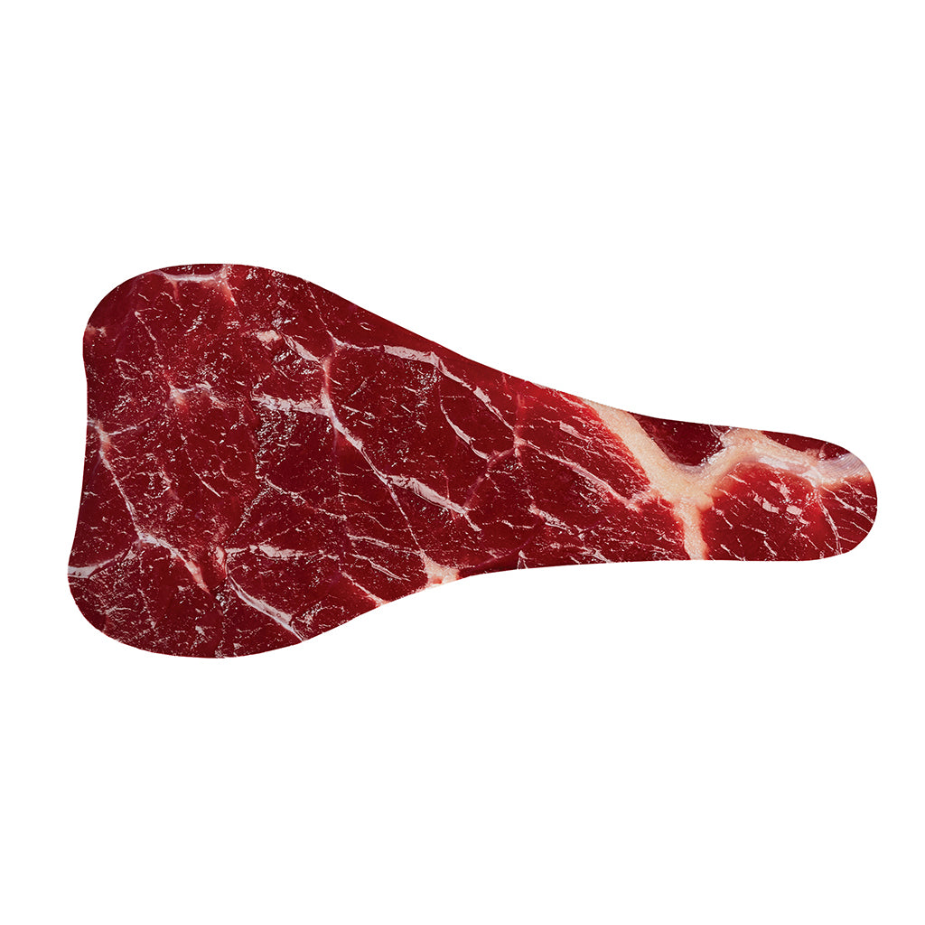 Red Meat Print Bicycle Seat Cover