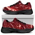 Red Meat Print Black Chunky Shoes