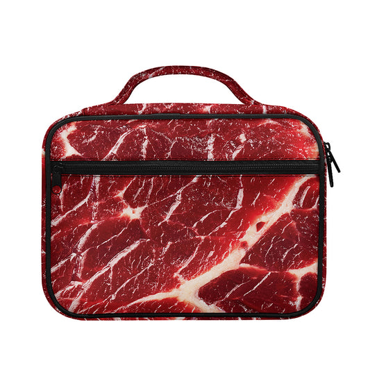 Red Meat Print Briefcase Bible Bag