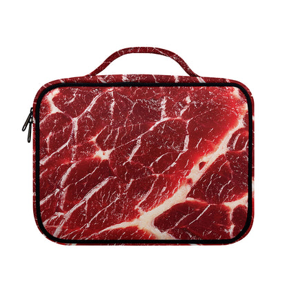 Red Meat Print Briefcase Bible Bag