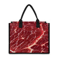Red Meat Print Canvas Tote Bag