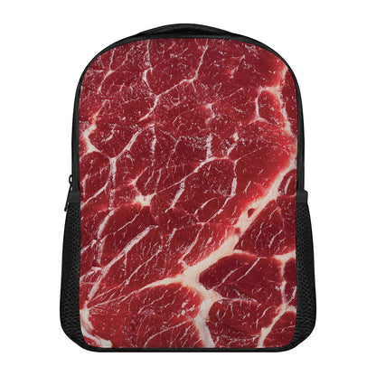Red Meat Print Casual Backpack