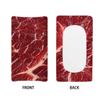 Red Meat Print Changing Pad Cover