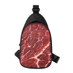 Red Meat Print Chest Bag