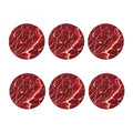 Red Meat Print Coaster Set