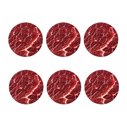 Red Meat Print Coaster Set