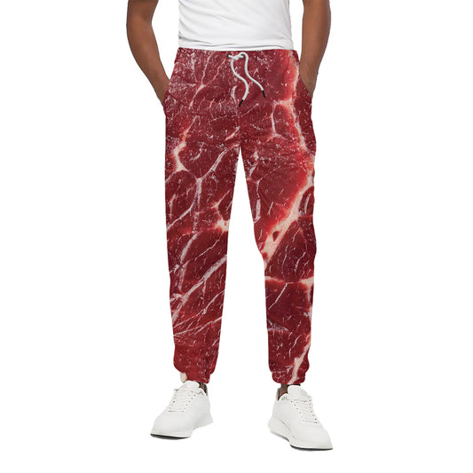 Red Meat Print Cotton Pants