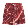 Red Meat Print Cotton Shorts