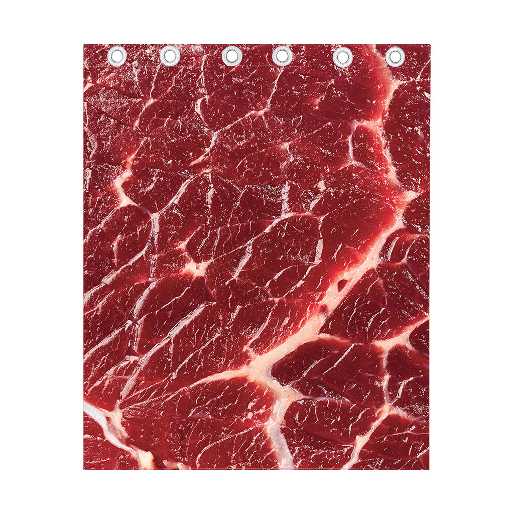 Red Meat Print Curtain