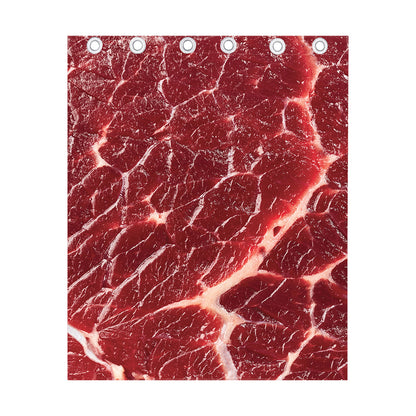 Red Meat Print Curtain