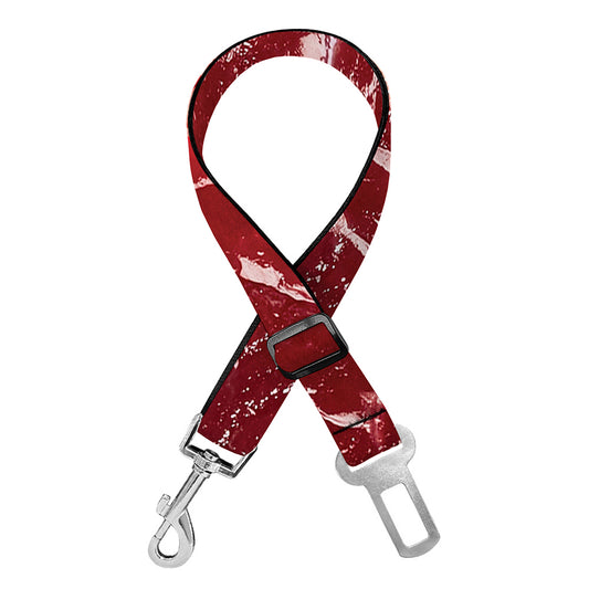 Red Meat Print Dog Seat Belt