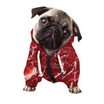 Red Meat Print Dog Zip Up Hoodie