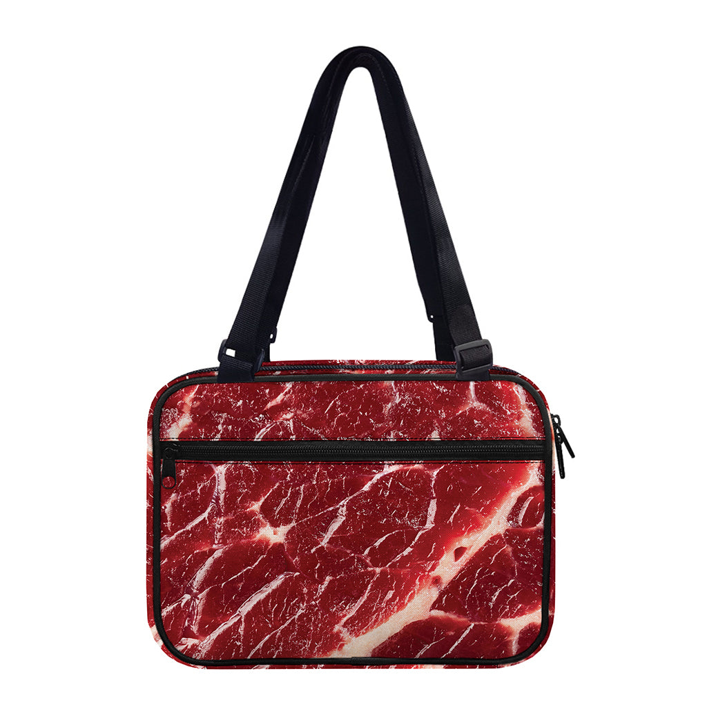 Red Meat Print Double Strap Bible Bag