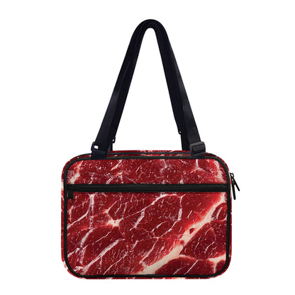 Red Meat Print Double Strap Bible Bag