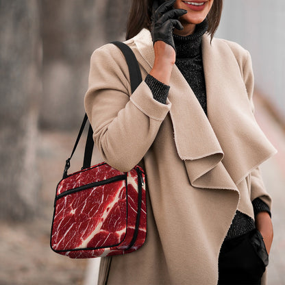 Red Meat Print Double Strap Bible Bag