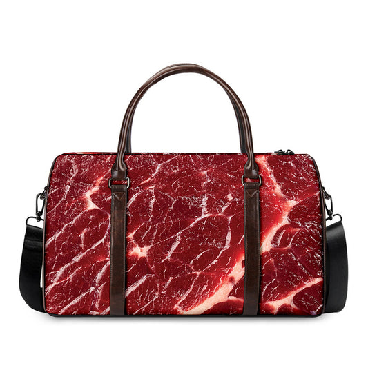 Red Meat Print Duffle Bag