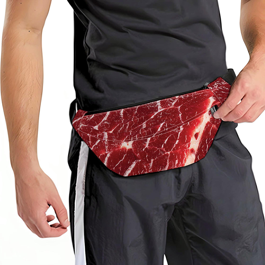 Red Meat Print Fanny Pack