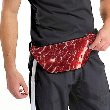 Red Meat Print Fanny Pack