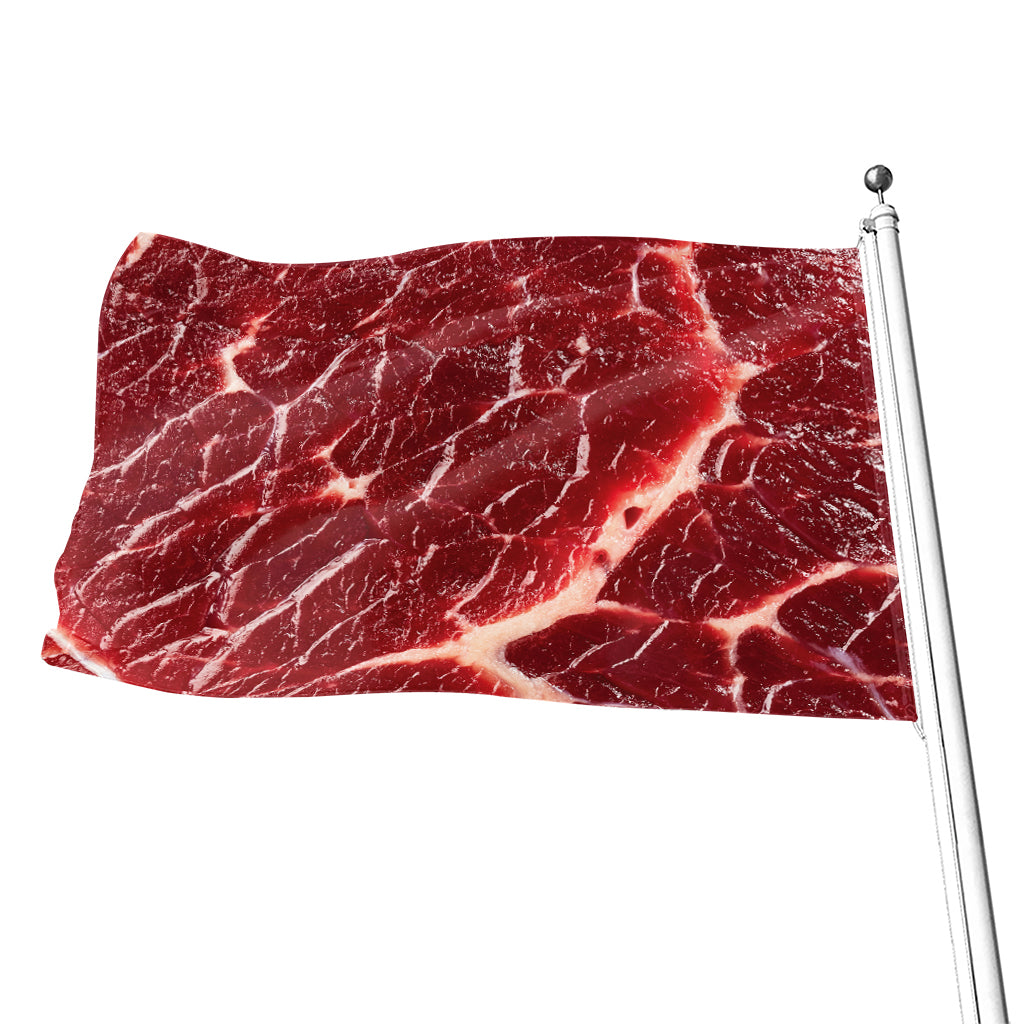 Red Meat Print Flag